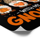 Erntedank mit meiner Gnomie Leopard Poster (Ecke)