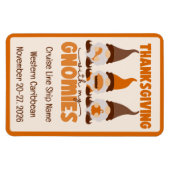 Erntedank mit meiner Gnomies Cruise Door Magnet (Horizontal)