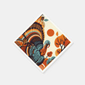 Erntedank Mitte des Jahrhunderts Modernes Neapel Serviette (Ecke)