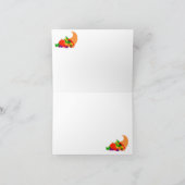 Erntedank-Mitteilungskarten Feiertagskarte (Innenseite)