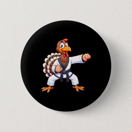 Erntedank Mixed Martial Arts Kickboxing Judo Karat Button (Vorderseite)
