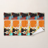 Erntedank-moderne Kunst-Collage Handtuch (Handtuch)