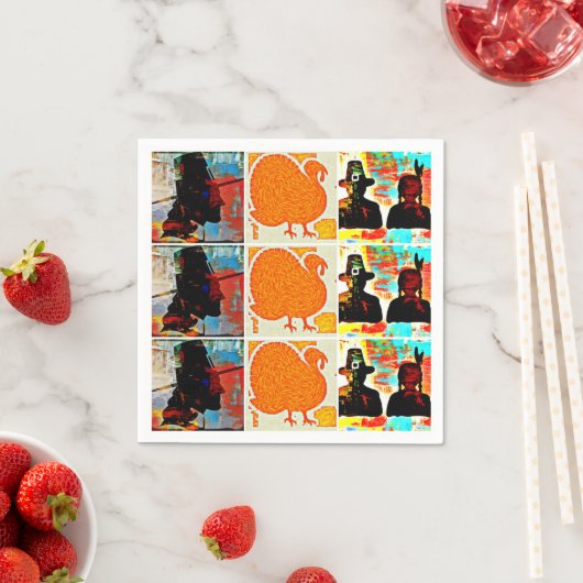 Erntedank Moderne Kunstsammlung Serviette (Beispiel)