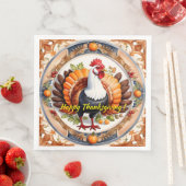 Erntedank Moderne Pumpkin Herbstkollektion Serviette (Beispiel)