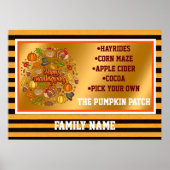 Erntedank Moderne, schöne Herbstsammlung Poster (Vorne)