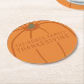 Erntedank Moderner Orange Pumpkin Untersetzer (Angewinkelt)