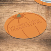 Erntedank Moderner Orange Pumpkin Untersetzer