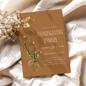 Erntedank Modernes Rustikales Familienfest Einladung