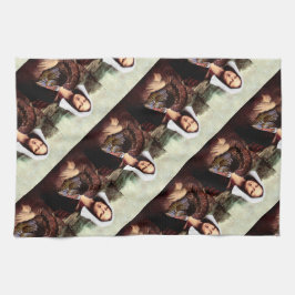 Erntedank Mona Lisa Pilgrim Geschirrtuch