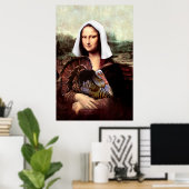 Erntedank Mona Lisa Pilgrim Poster (Heimbüro)
