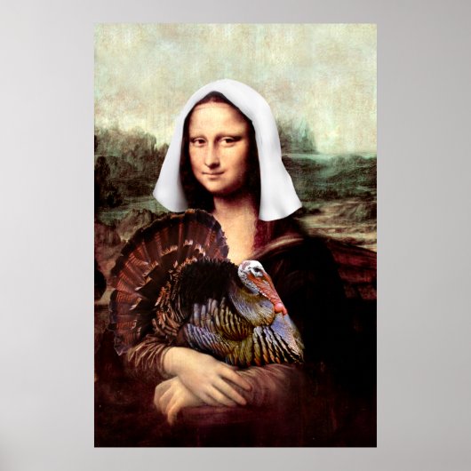 Erntedank Mona Lisa Pilgrim Poster (Vorne)