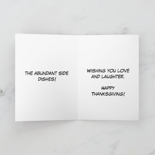 Erntedank Monkeys Feiertagskarte (Innenseite)