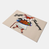 ERNTEDANK MOUSE PILGRIM FUßMATTE (Schrägansicht)