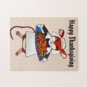 ERNTEDANK MOUSE PILGRIM PUZZLE (Horizontal)