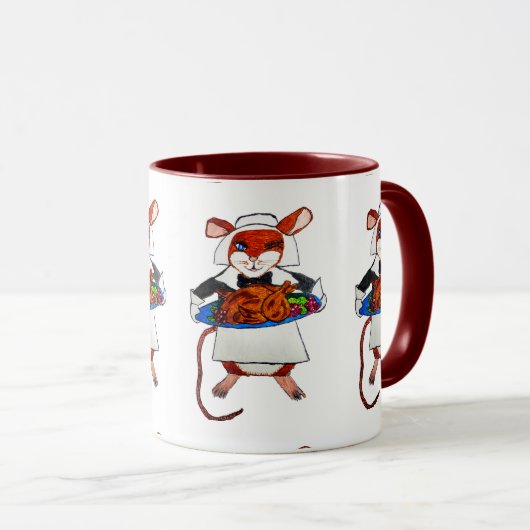 ERNTEDANK MOUSE PILGRIM TASSE (VorderseiteRechts)