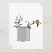 Erntedank müde Türkei in Cooking Pot Spaß Einladung (Vorne/Hinten)