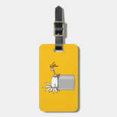 Erntedank müde Türkei in Cooking Pot Spaß Gepäckanhänger (Vorderseite vertikal)