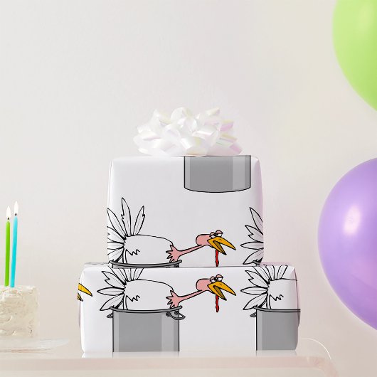 Erntedank müde Türkei in Cooking Pot Spaß Geschenkpapier