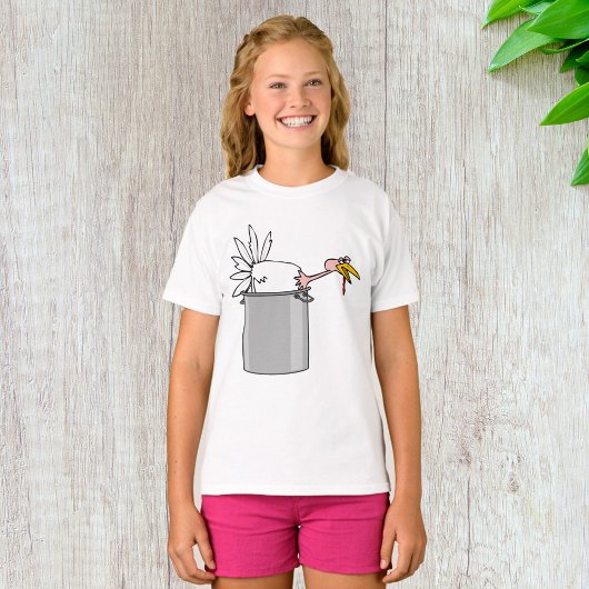 Erntedank müde Türkei in Cooking Pot Spaß T-Shirt
