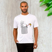 Erntedank müde Türkei in Cooking Pot Spaß T-Shirt