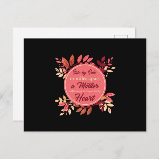 Erntedank Mutter Tochter Mama Fall Outfit Frauen Postkarte (Vorne/Hinten)