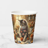 Erntedank nach Kürbis Pappbecher (Vorderseite)