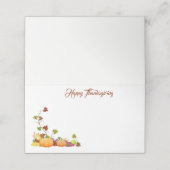 Erntedank Name Platzkarte (Außenseite Aufgefaltet)