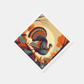 Erntedank Napkin mit moderner Türkei des Mittelalt Serviette (Ecke)