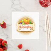 Erntedank Napkins Serviette (Beispiel)