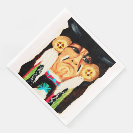 ERNTEDANK NATIVE AMERIKANISCHE SERVIETTE (Ecke)