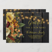 Erntedank neue Zuhause für bewegliche Ferien Ankündigung (Vorne/Hinten)