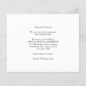 Erntedank Neue Zuhause Pumpkin Moving Ankündigung (Rückseite)