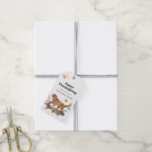 Erntedank Niedlicher Blumenhund Geschenkanhänger (Mit Garn)