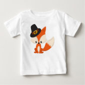 Erntedank, Niedlicher Fuchs, Pilgrimfuchs, Pilgerh Baby T-shirt (Vorderseite)