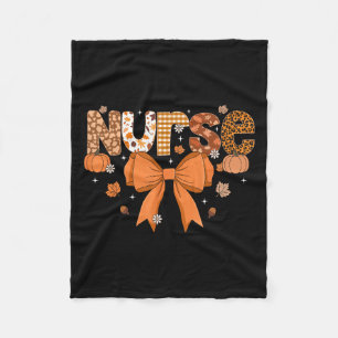 Erntedank Nurse Coquette Bow Nursing Herbst Autor Fleecedecke