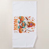 Erntedank Nurse Gnomes Fall Scrub Strandtuch (Vorderseite)