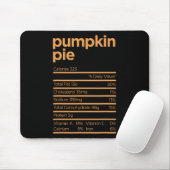 Erntedank Nutrition Pumpkin Pie Fakten Lebensmitte Mousepad (Mit Mouse)