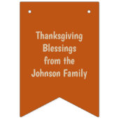 Erntedank Oak Blätter Benutzerdefiniertes Party Wimpelkette (Zweite Fahne)