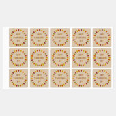 Erntedank Oak Blätter Etiketten (Blatt)