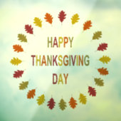 Erntedank Oak Blätter geformt Fensteraufkleber (Blatt 3)