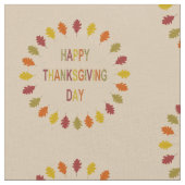 Erntedank Oak Blätter Gemustert Stoff (Nahaufnahme)