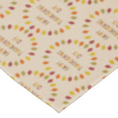 Erntedank Oak Blätter Gemustert Tischdecke (Schrägansicht)