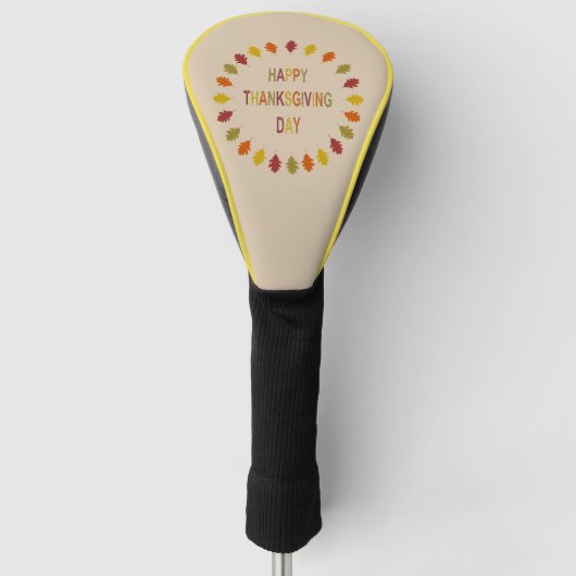 Erntedank Oak Blätter Golf Headcover (Vorderseite)