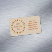 Erntedank Oak Blätter kundenspezifisch Magnetische Visitenkarte (Beispiel)