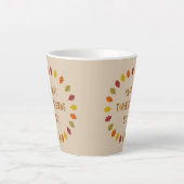 Erntedank Oak Blätter Milchtasse (Vorderseite)