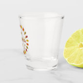 Erntedank Oak Blätter Schnapsglas (Rechts)