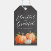 Erntedank- oder Friendsgiving-Geschenketiketten Geschenkanhänger (Vorderseite)