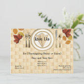 Erntedank oder Herbst Party Einladung (Stehend Vorderseite)