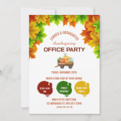 Erntedank Office-Party Einladung (Vorderseite)