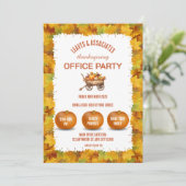Erntedank Office-Party Einladung (Stehend Vorderseite)